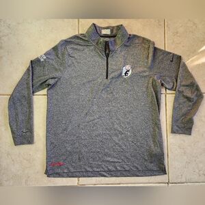 Nike Dri-FIT 1/4 Zip Pullover XL Gray MLB Hammer Strength Life Fitness Gym